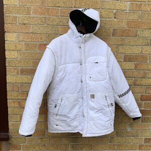 Vintage Air Jordan Reflective Jacket Large White
